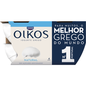 Iogurte Grego Natural Oikos Danone 440 gr (4 Un)