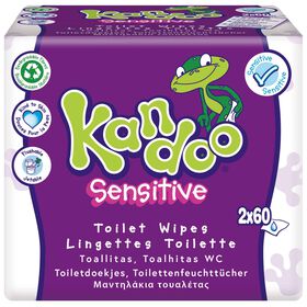 Toalhitas Criança Wc Sensitive Kandoo 120 Un (2 X 60 Un)