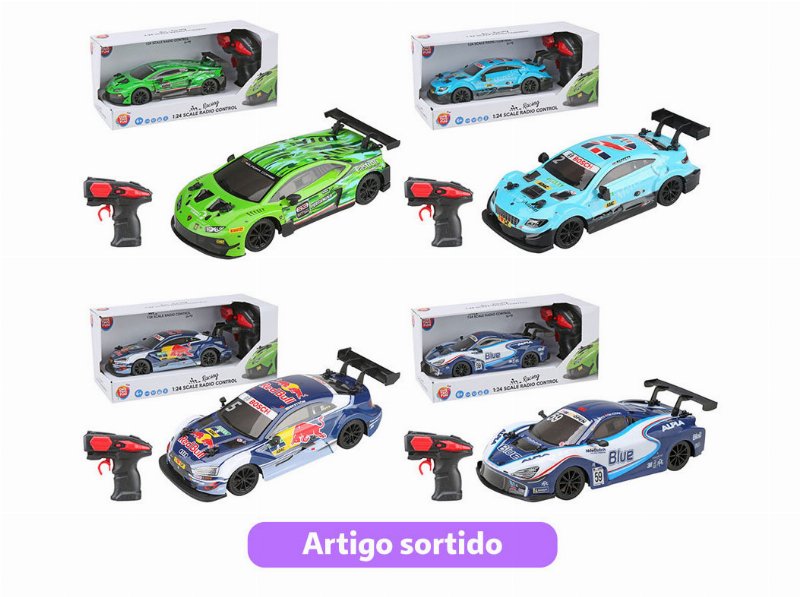 Carro Corrida R/C One Two Fun 1:24 Modelos Sortidos