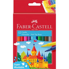 Marcadores De Colorir Finos De Fibra Faber-Castell 12 Un
