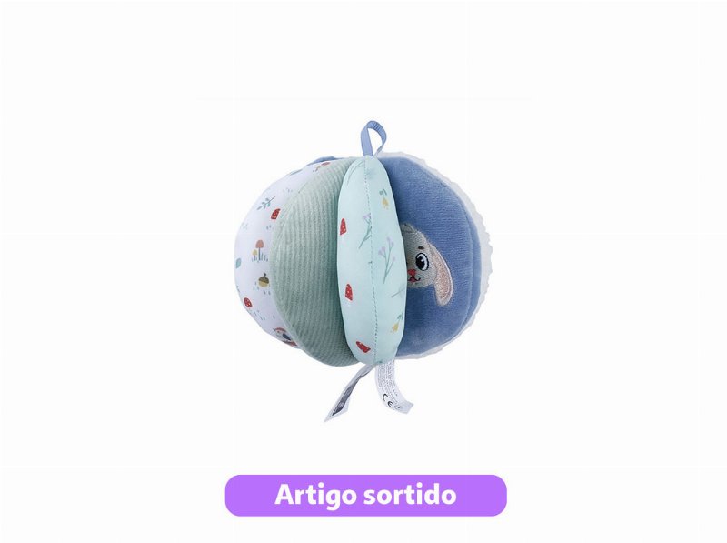 Bola Actividades One Two Fun Em Tecido 10Cm Cores Sortidas