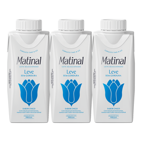 Leite Uht Magro Selecionado Leve Matinal 3 X 200 ml