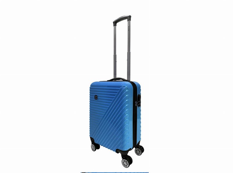 Mala De Cabine Rígida Airport Azul 8 Rodas 54X38X22Cm