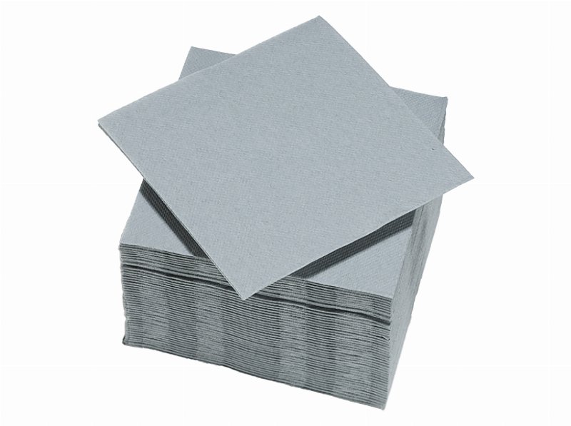 Guardanapos Folha Dupla Actuel Cinzento 38X38Cm 50 Unidades