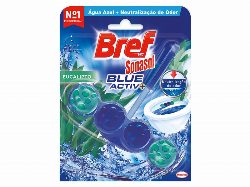 Bloco Bref Sonasol Sanitário Blue Active Eucalipto Un