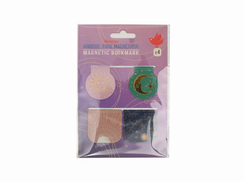 Marcador Magnético Auchan 4Pcs Cosmic Vibes