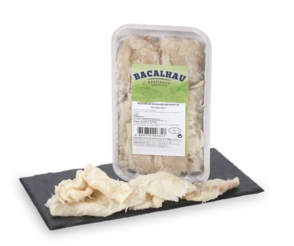 Migas De Bacalhau Do Pacífico Embalado Nossa Peixaria 0.4Kg