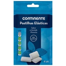 Pastilhas Elástica De Peppermint Continente 88 gr (4 Un)