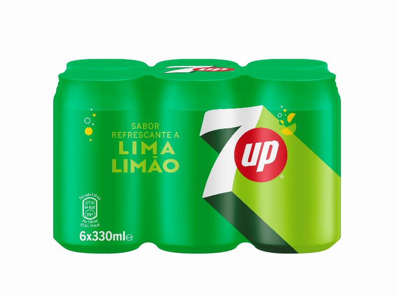 Refrigerante 7Up Com Gás Lata 6X0.33 l