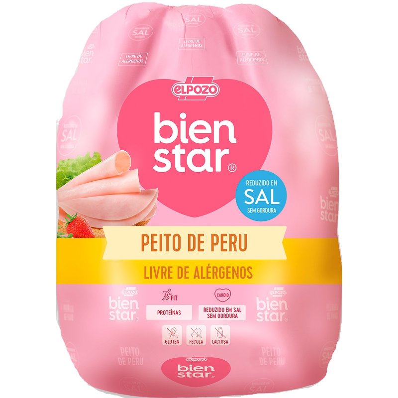 Fiambre De Peito De Peru Bienstar Sem Gordura E Sal Reduzido