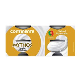 Iogurte Grego Mythos Natural Açucarado Continente 500 gr (4 Un)