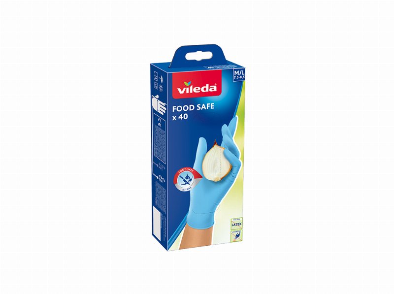 Luvas Vileda Multisensitive Sem Latex Tamanho Médio-Large