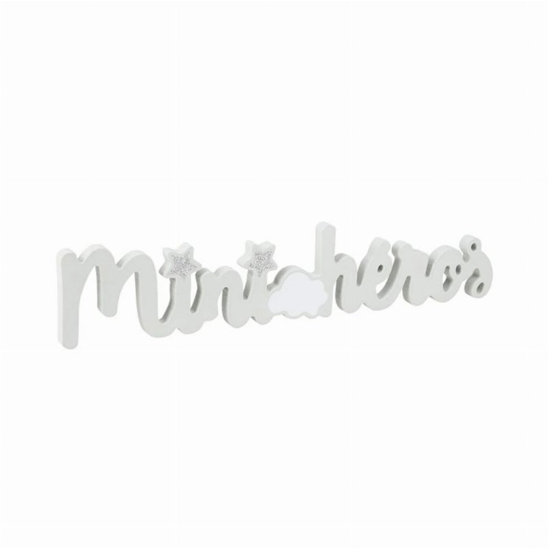 Hkh Palavra Decorativa Branca Mini Heros