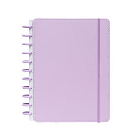 Caderno Smart Com Elástico Espiral A4 Pautado Lilás Talia