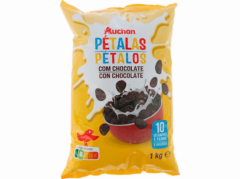 Cereais Pétalas Auchan Com Chocolate 1 kg