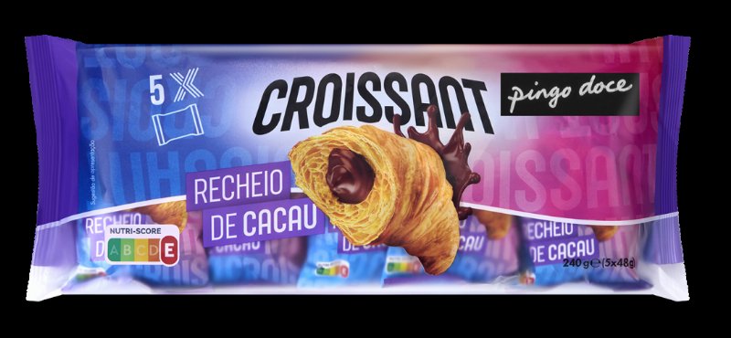 Croissant Com Recheio De Cacau Pack 5 Pingo Doce 0.225Kg