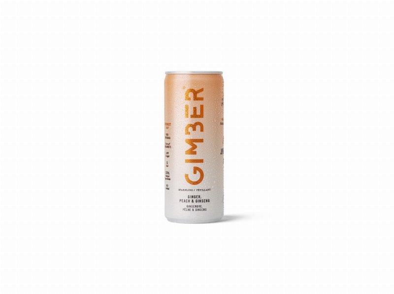Bebida Gaseificada Gimber Pêssego & Ginseng 250 ml