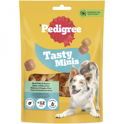 Snack Para Cão Tasty Minis Sabor A Frango E Pato Pedigree 0.13Kg