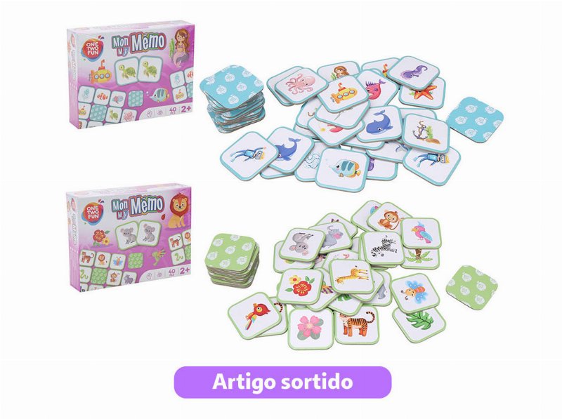 Jogo Da Memória One Two Fun Modelos Sortidos