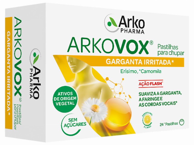 Pastilhas Arkovox Mel E Limão 24Un
