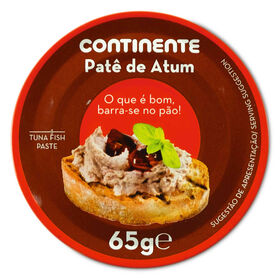 Patê De Atum Continente 65 gr (Peso Escorrido 65 gr)