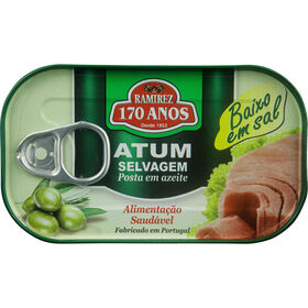 Atum Em Azeite Baixo Teor De Sal Ramirez 120 gr (Peso Escorrido 86 gr)