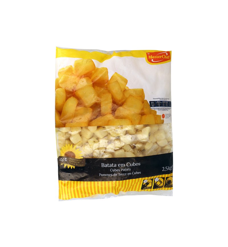 Batata Pré-Frita Cubos 20*20 2,5 kg Masterchef