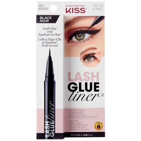 Eyeliner E Cola Pestanas Falsas 2 Em 1 Kiss 1 Un