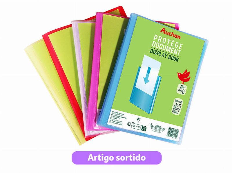 Portfolio 100 Bolsas Auchan Cores Sortidas