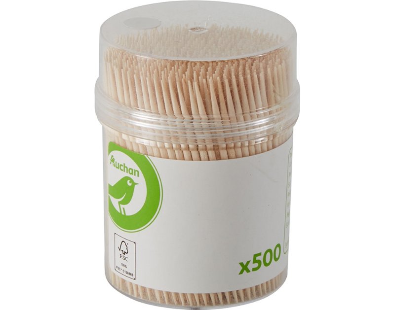 Palitos Em Madeira Auchan Pack 500 Unidades