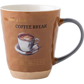 Caneca 480 ml Coffee Break Castanha Kasa