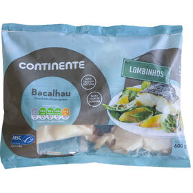 Lombinhos De Bacalhau Msc Demolhado Ultracongelado Continente 600 gr