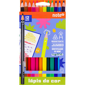 Conjunto 12 Lápis De Cor Jumbo Note!