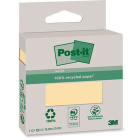 Bloco De Notas Aderentes Reciclado 76X76Mm (Várias Cores) Post-It