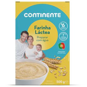 Papa Infantil Farinha Láctea Com Cereais +6M Continente 500 gr