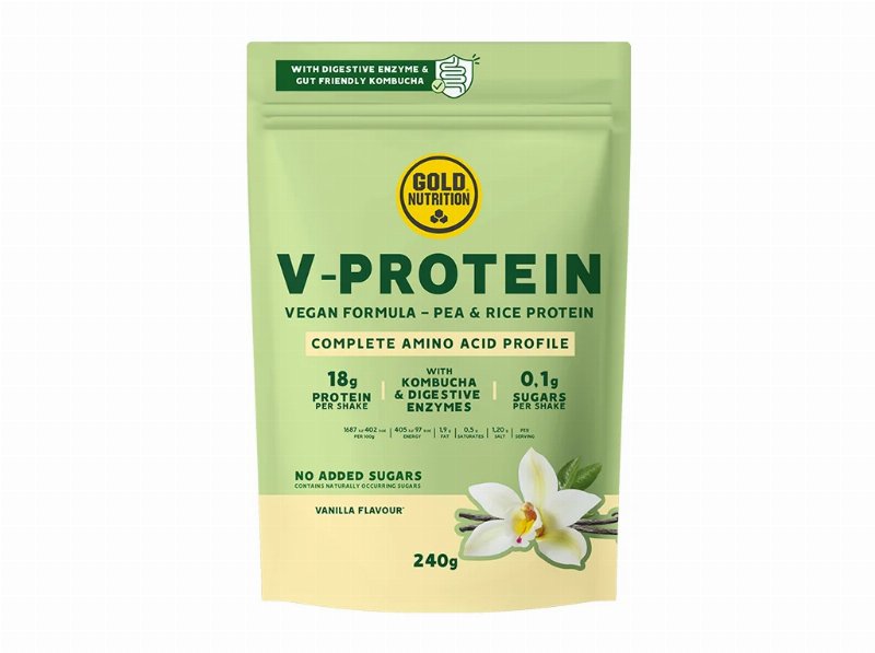 Proteína Goldnutrition V-Protein Vegetal Baunilha 240 g