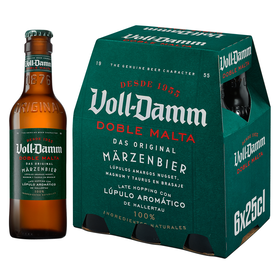 Cerveja Com Álcool Voll Estrella Damm 6 X 25 cl
