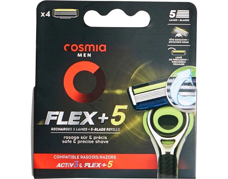 Recargas Cosmia Men Flex 5 Lâminas 4Un
