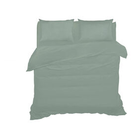 Conjunto Lençóis Algodão 260X280Cm Verde Kasa 1 Un