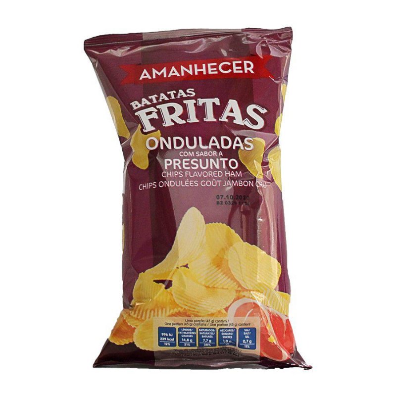 Batata Frita Ondulada De Presunto 170 g Amanhecer