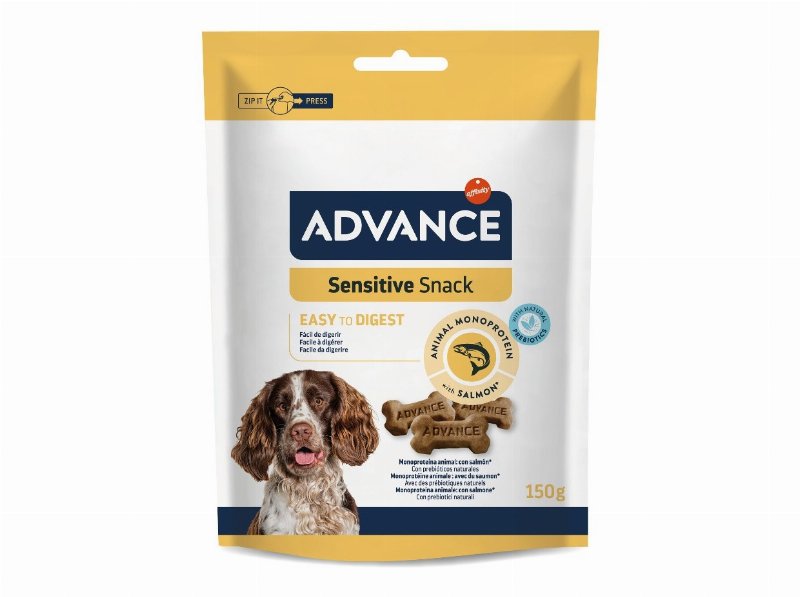 Snack Para Cão Advance Sensitive 150 g Pack 7 Unidades