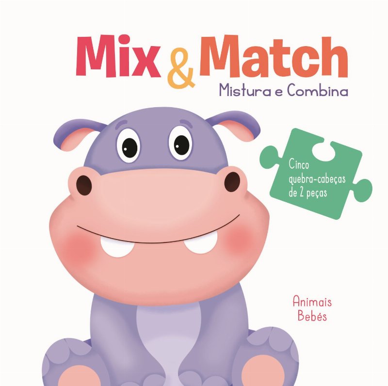 Livro Mistura E Combina: Animais Bebés