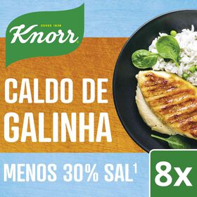 Caldo De Galinha Cubos -30% Sal Knorr 8 Un