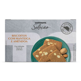 Biscoitos De Manteiga E Amêndoa Continente Seleção 175 gr