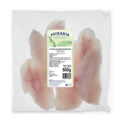 Filetes De Garoupa Congelada Nossa Peixaria 0.5Kg