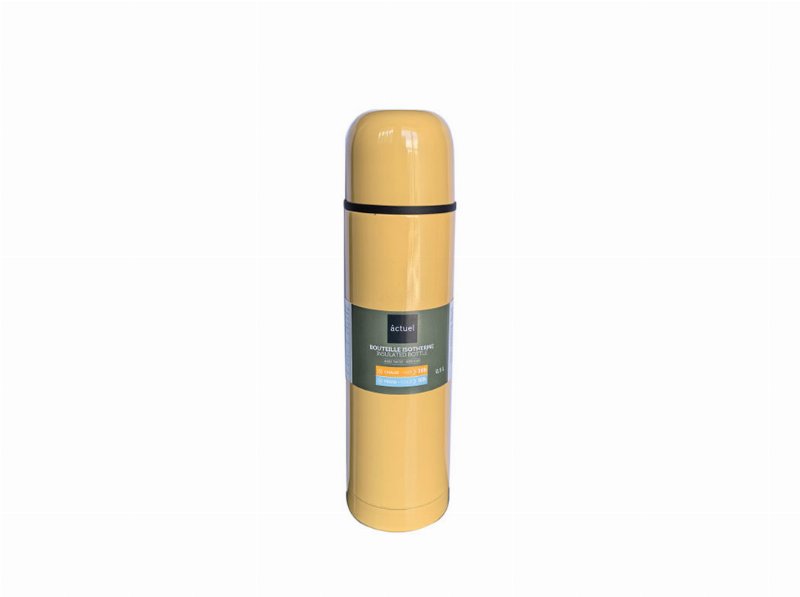 Garrafa Isotérmica Actuel Laranja Em Inox Com Copo