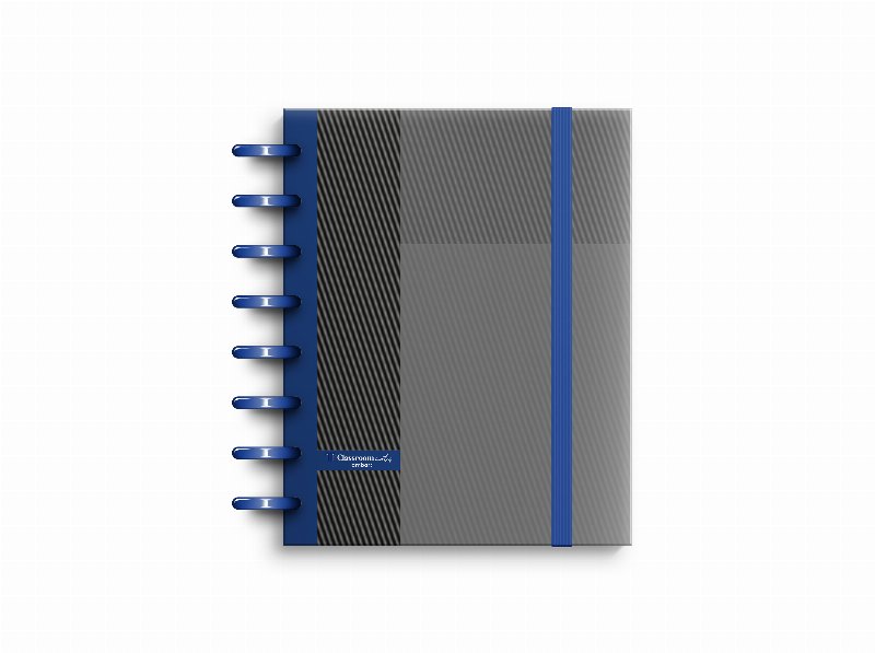 Caderno A5 Ecosmart Ambar Pautado Preto 100 Folhas Capa Pp