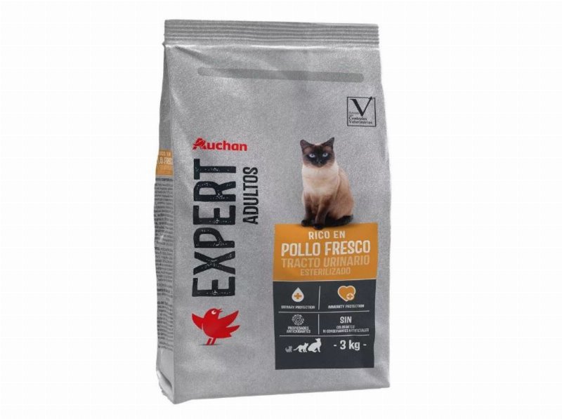 Ração Para Gato Auchan Expert Trato Urinário Rico Em Frango Fresco 3 kg