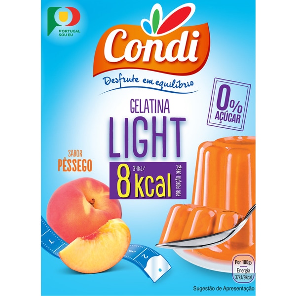 Gelatina Light De Pêssego 30 g