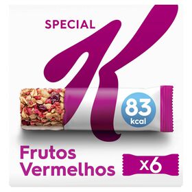 Barras De Cereais Frutos Vermelhos Special K Kellogg's 129 gr (6 Un)